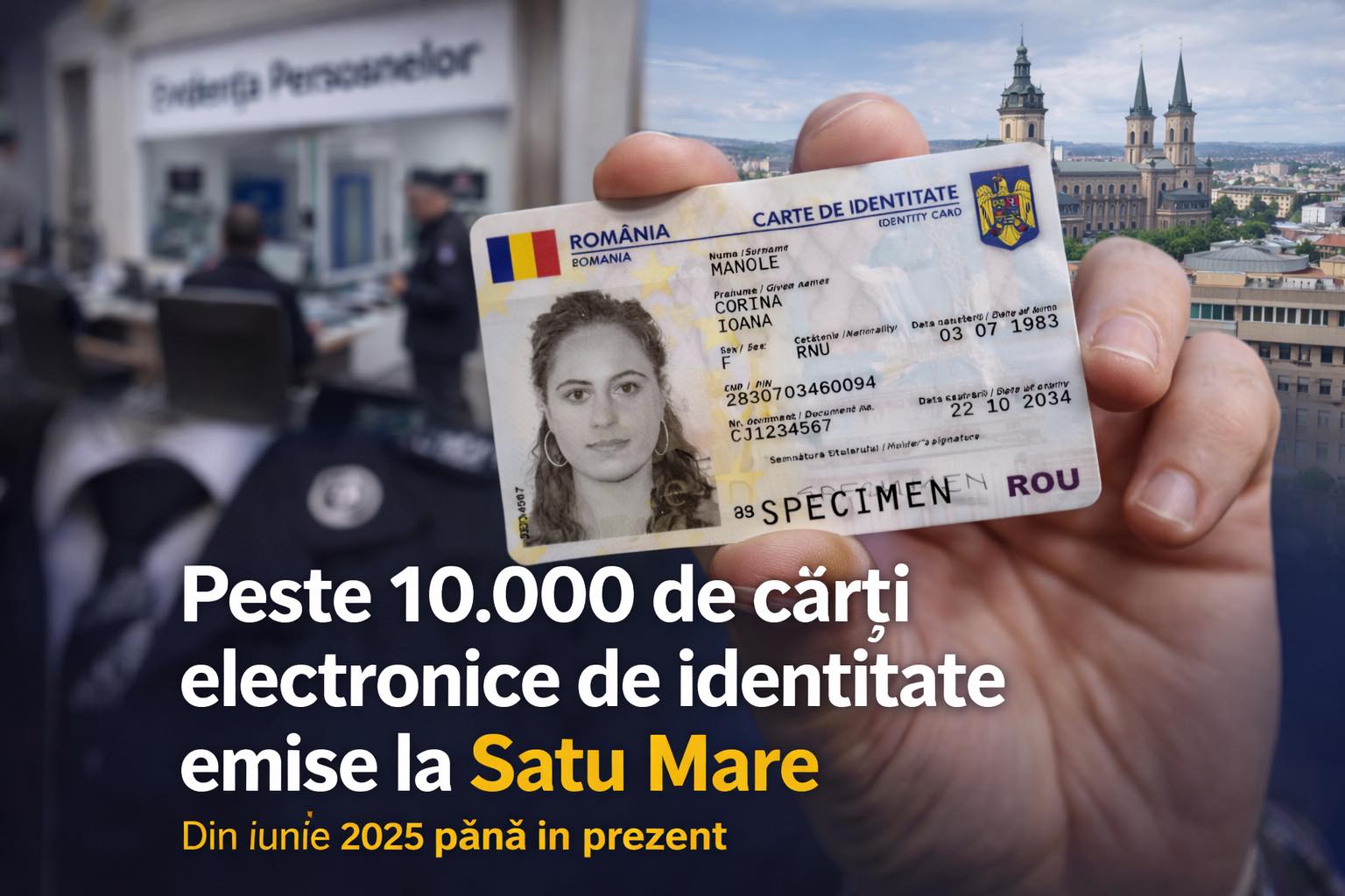 Peste 10.000 de cărți electronice de identitate emise în Satu Mare. Viceprimarul Raul Băbțan: „Digitalizarea devine realitate”
