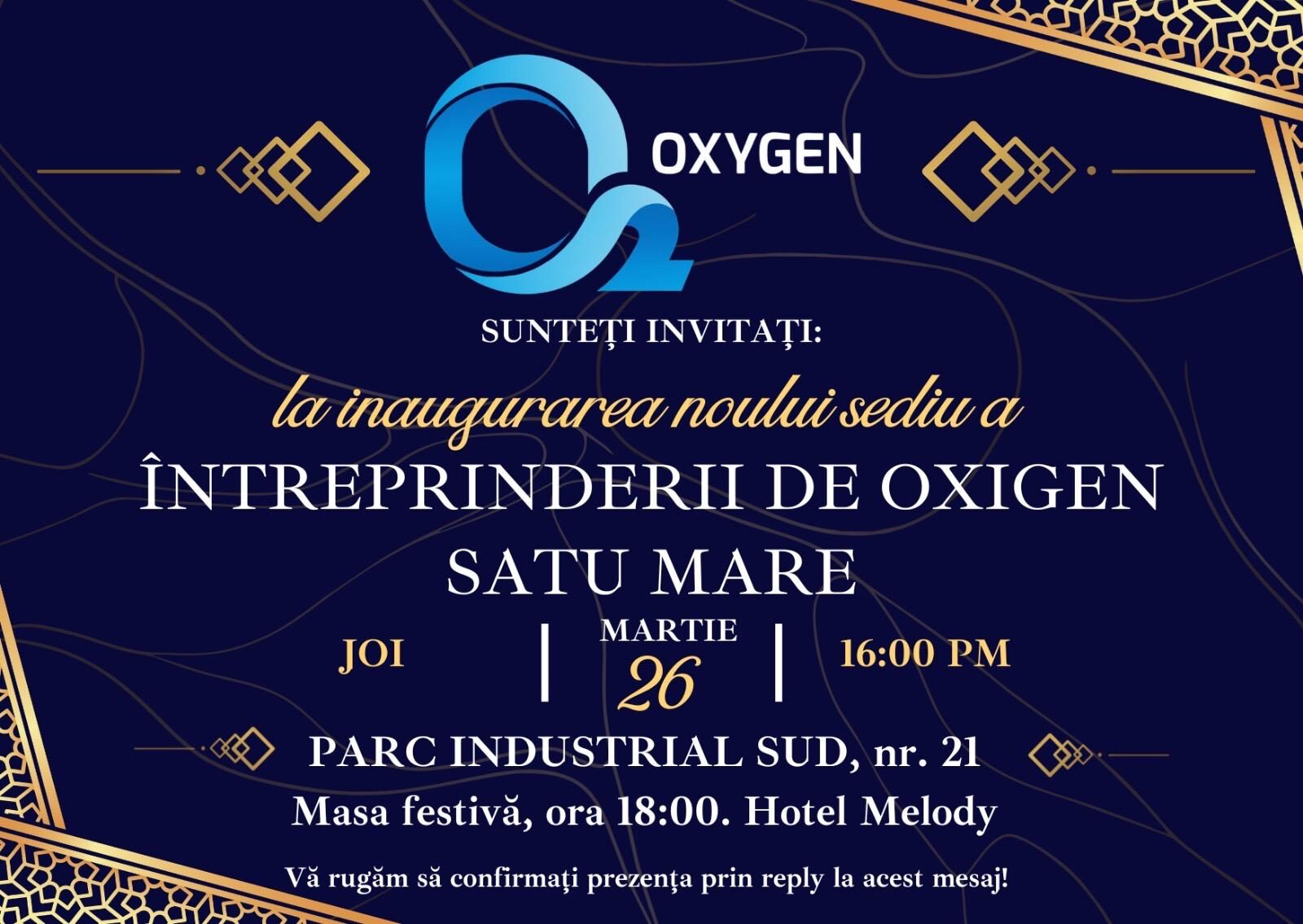 O investiție strategică pentru industria din nord-vest: inaugurarea noului sediu al Întreprinderii de Oxigen Satu Mare