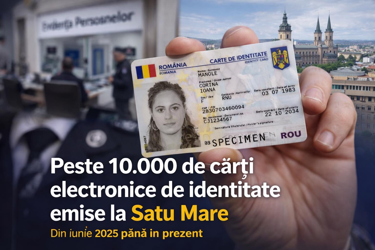 ADMINISTRAȚIE. Raul Băbțan: Peste 10.000 de cărți electronice de identitate emise la Satu Mare