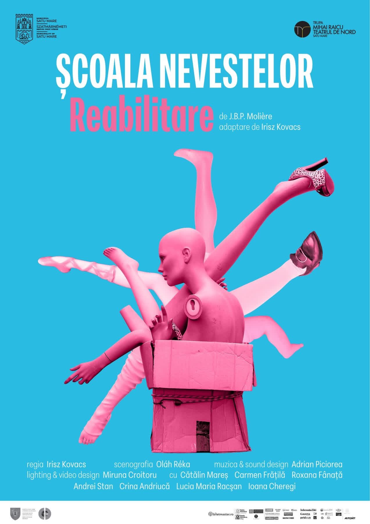 Premieră la Teatrul de Nord: „Școala nevestelor. Reabilitare”, în pregătiri finale